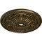 Ekena Millwork Flagstone Ceiling Medallion (Fits Canopies up to 3 7/8"), 30"OD x 3 7/8"ID x 3 1/4"P, Brass CM30FLBRS - alternate 3